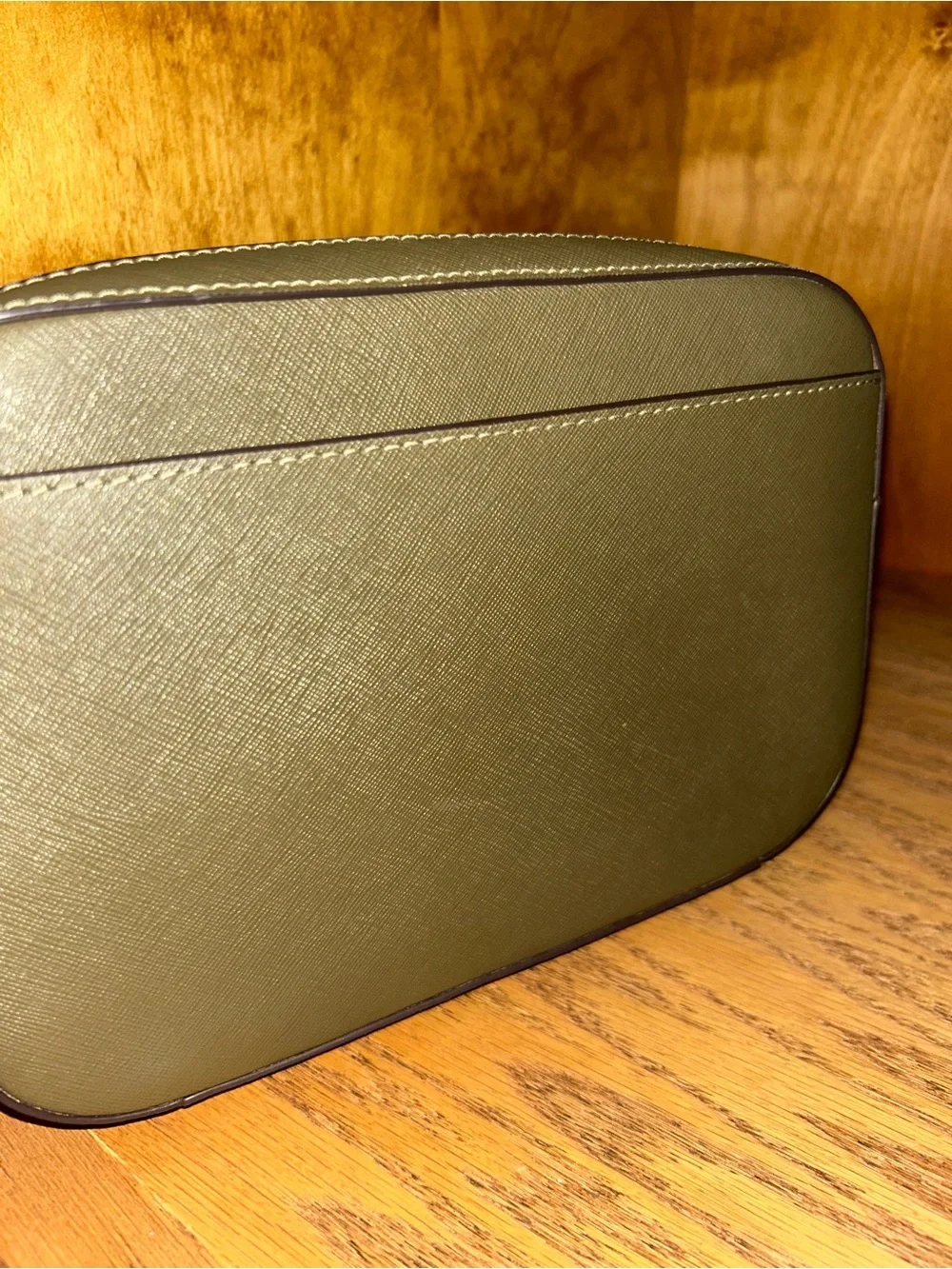 Michael Kors Olive Crossbody with Gold Chain Accent